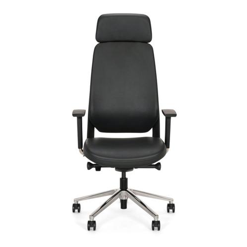 Ledderra van Cas Directie bureaustoel, Huis en Inrichting, Bureaustoelen, Nieuw, Zwart, Ergonomisch, Ophalen of Verzenden