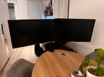 2x BenQ 24 inch monitoren + monitor stand, Gaming, HDMI, 101 t/m 150 Hz, Full HD