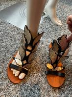 Kabanas sandaaltje uit mykonos maat 39, Kabanas, Zwart, Zo goed als nieuw, Sandalen of Muiltjes