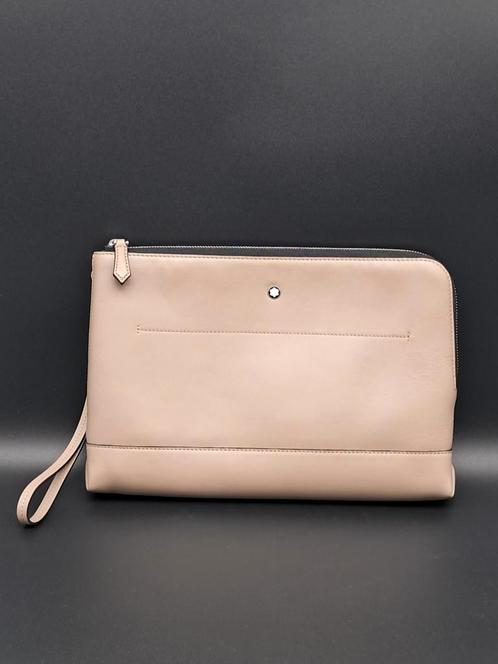 Montblanc Meisterstück Pouche 131239, Sieraden, Tassen en Uiterlijk, Portemonnees, Nieuw, Overige merken, Beige, Leer, Ophalen of Verzenden