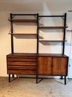 Poul Cadovius by Royal System vintage modulair wandsysteem, Huis en Inrichting, Kasten | Wandmeubels, Gebruikt, 200 cm of meer