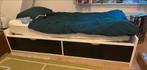 1 persoons bed met lades, wit, BRIMNES IKEA, Huis en Inrichting, Slaapkamer | Bedden, 90 cm, Eenpersoons, Wit, Ophalen of Verzenden