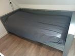 Stoere bedbank van WOOOD te koop!, Ophalen, 90 cm, Eenpersoons, Grijs