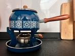 Vintage emaille fondue stel - seventies, ZGAN!, Ophalen of Verzenden, Gebruikt