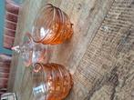 Glazen bowlschaaltjes en suikerpotje  op schaal, Huis en Inrichting, Keuken | Servies, Ophalen of Verzenden, Glas, Overige stijlen