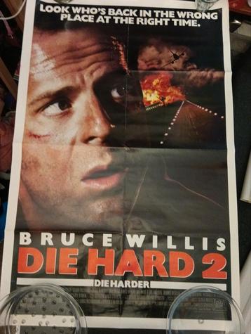 Bioscoop poster ''Die Hard 2 Die Harder''  1989 Bruce Willis beschikbaar voor biedingen