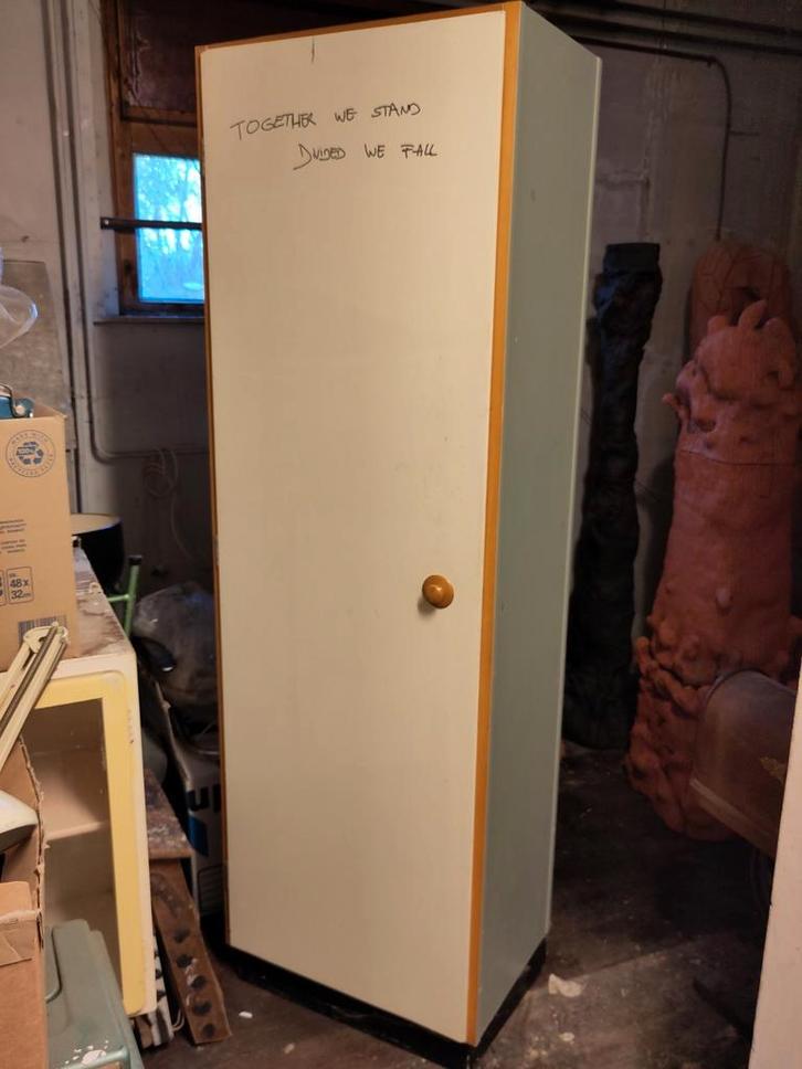 Vintage Bruynzeel hoge Keukenkast, Huis en Inrichting, Kasten | Boekenkasten, Gebruikt, 50 tot 100 cm, 150 tot 200 cm, 25 tot 50 cm