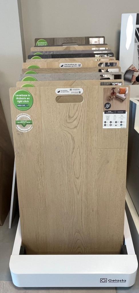 Mystiq PVC RECHTE PLANK/VISGRAAT, Huis en Inrichting, Stoffering | Vloerbedekking, Nieuw, Overige typen, Crème, Beige, Grijs, 75 m² of meer