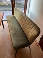 Eetkamerbank mosgroen (Goossens) 193x82x65, Ophalen, Hout, Minder dan 75 cm, 150 tot 200 cm