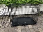 Zwarte opvouwbare bench met hoes, Dieren en Toebehoren, Ophalen, Gebruikt