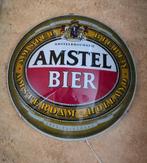 Bierlamp Amstel, Verzamelen, Biermerken, Reclamebord, Plaat of Schild, Gebruikt, Amstel, Ophalen
