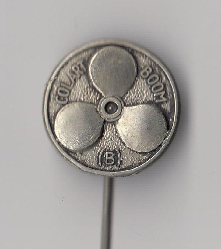 Scheepvaart Scheepsschroef Colart Boom speldje, Verzamelen, Speldjes, Pins en Buttons, Gebruikt, Speldje of Pin, Overige onderwerpen