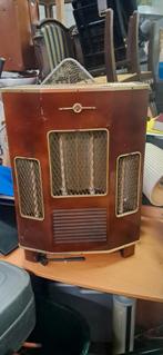 Antieke Elektrische Buiskachel - Onderdelen/Restauratie, Huis en Inrichting, Kachels, Gebruikt, Elektrisch, Vrijstaand, Plattebuiskachel