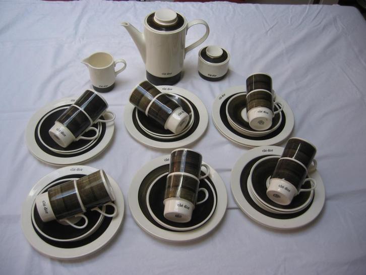 Petrus Regout/Royal Sphinx koffieservies Clé D'Or, Antiek en Kunst, Antiek | Servies los, Ophalen of Verzenden