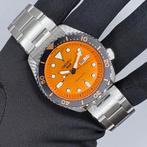 Seiko 5 Sports SRPD59K1 Automatisch Horloge Nieuw Full Set, Nieuw, Oranje, Ophalen of Verzenden, Waterdicht