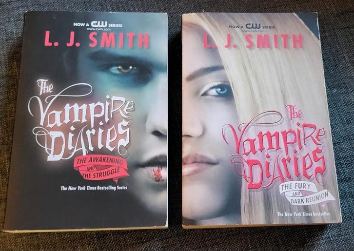 The Vampire Diaries - L.J. Smith Boeken Set, Boeken, Fantasy, Gelezen, Ophalen of Verzenden