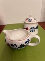 Royal Boch Boerenbont Suiker- en Melkpot, Huis en Inrichting, Keuken | Servies, Gebruikt, Overige typen, Ophalen of Verzenden