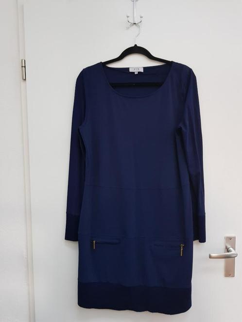 Jurk Anna, blauw, lange mouwen, maat XL, Kleding | Dames, Jurken, Zo goed als nieuw, Maat 46/48 (XL) of groter, Blauw, Knielengte