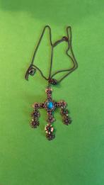 Zilveren Gotische kruishanger, Sieraden, Tassen en Uiterlijk, Piercings, Ophalen of Verzenden, Zo goed als nieuw, Zilver, Oor- of Traguspiercing