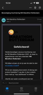 Startbewijs NN Marathon Rotterdam 2025, Tickets en Kaartjes, Eén persoon