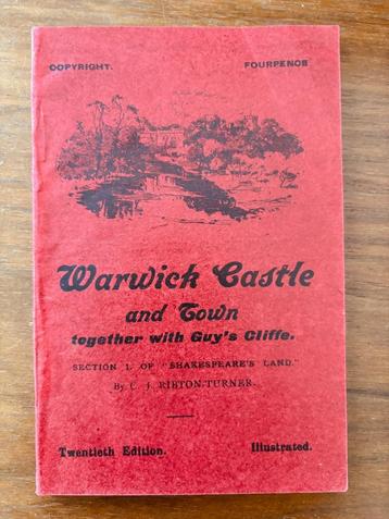 Gids Warwick Castle in Engeland (1925) beschikbaar voor biedingen