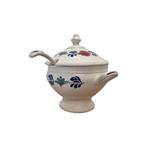 Boch Boerenbont soepterrine met lepel, Ophalen of Verzenden, Aardewerk, Boerenbont, Schaal of Schalen