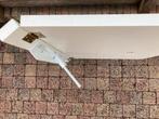 Wandklaptafel Wit Hout Rechthoekig 80x60/55cm Klaptafel, Ophalen, Gebruikt, Wit, 75 cm of meer