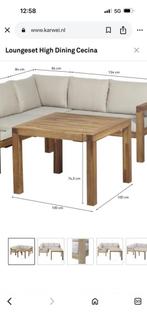 Tafel high dining tuin tafel hout, Ophalen, Zo goed als nieuw, Rechthoekig, Hout