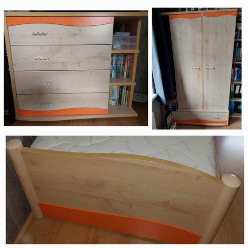 Hele mooie 3 delige kinderkamer Gautier/ bed, kast, commode, Huis en Inrichting, Slaapkamer | Complete slaapkamers, Zo goed als nieuw