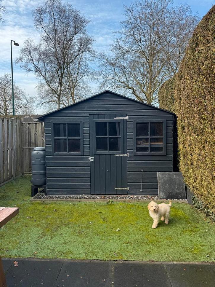 Tuinhuisje met waterton - 2.3x3x2 meter, Tuin en Terras, Bergingen en Tuinkasten, Gebruikt, Overige typen, Hout, Ophalen