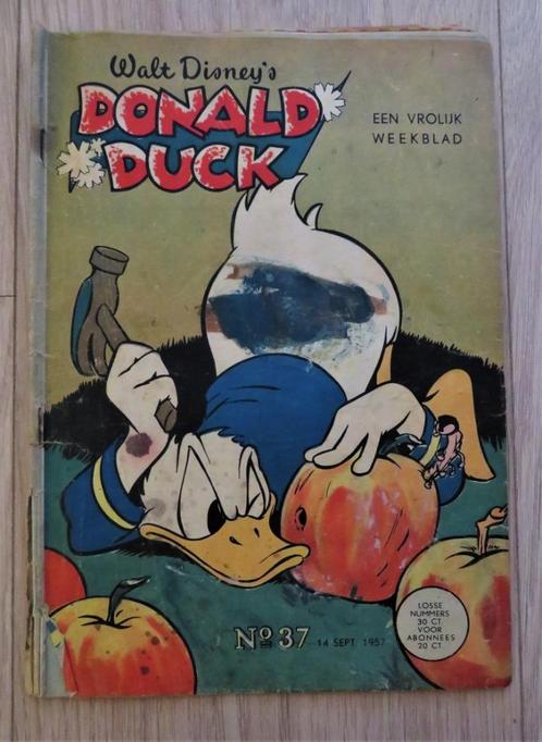 Oud Tijdschrift Donald Duck: nummer 37 van 14 september 1957, Verzamelen, Tijdschriften, Kranten en Knipsels, Tijdschrift, 1940 tot 1960