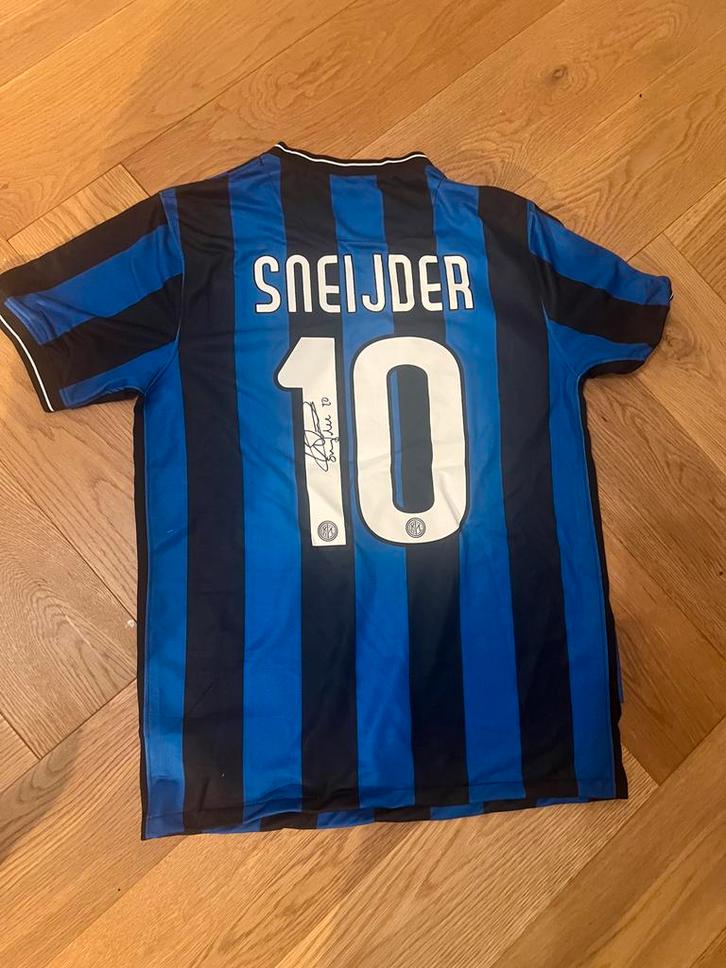 Gesigneerd Inter Milan Shirt Sneijder!, Verzamelen, Sportartikelen en Voetbal, Zo goed als nieuw, Shirt, Buitenlandse clubs, Ophalen of Verzenden