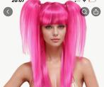 7 helemaal nieuwe pruikek in fel roze voor bv carnaval, Ophalen of Verzenden, Zo goed als nieuw