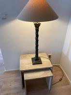 Exclusieve massief bronzen schemerlamp, Ophalen, Zo goed als nieuw, Overige materialen, 75 cm of meer