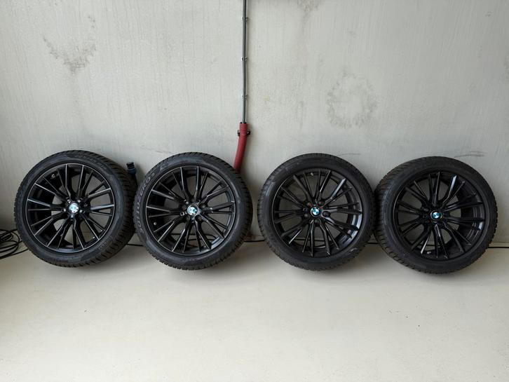 Bmw m440i 18 inch mat zwart 796M 5x112 4 serie winterset, Auto-onderdelen, Banden en Velgen, Velg(en), Winterbanden, 18 inch, 255 mm