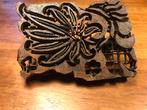 Mooie koperen antieke batikstempel, Antiek en Kunst, Ophalen of Verzenden