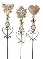 TUINSTEKER - VLINDER - HARTJE - BLOEM - BOLTZE