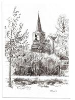 AK Bennekom - De Oude Kerk, Marius Jansen, Verzenden, 1960 tot 1980, Ongelopen, Gelderland