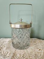 Glazen ijsemmer EPNS, Ophalen of Verzenden