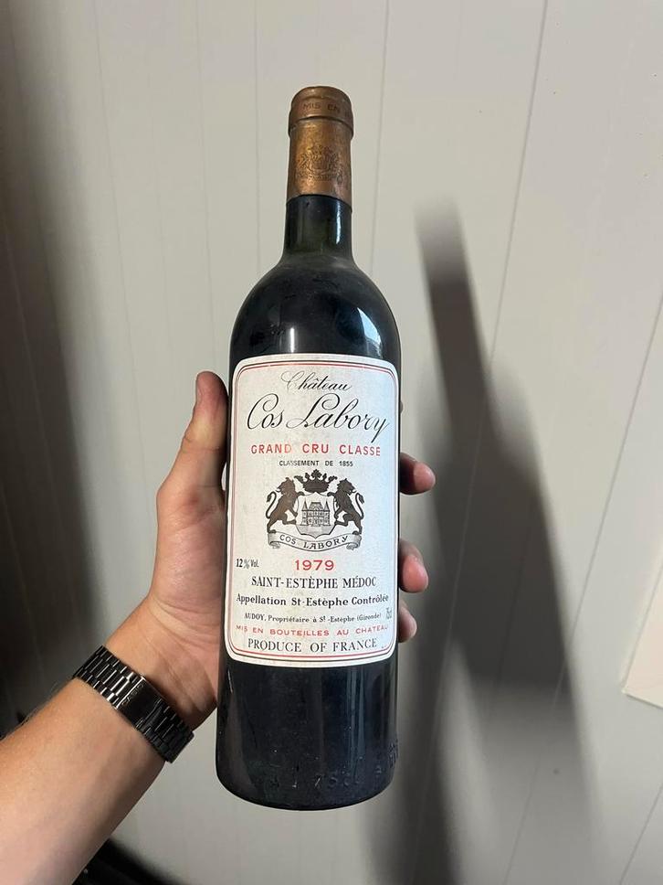 Grand Cru - Chateau Cos Labory - 1979 - Saint-Estèphe Médoc, Verzamelen, Wijnen, Gebruikt, Rode wijn, Frankrijk, Vol, Ophalen of Verzenden