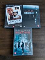 Christopher Nolan dvd's Memento, Insomnia, Inception., Vanaf 16 jaar, Ophalen of Verzenden, Zo goed als nieuw, Actiethriller