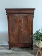 Antieke biedermeier meidenkast linnenkast opbergkast, Antiek en Kunst, Antiek | Meubels | Kasten, Ophalen