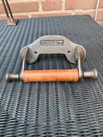 Vintage gietijzeren toiletrolhouder, Huis en Inrichting, Ophalen of Verzenden, Zo goed als nieuw, Bruin, Overige typen