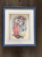 3D afbeelding clown in houten lijst. 38x38 cm, Ophalen of Verzenden