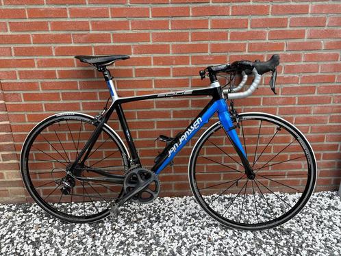 Jan Jansen wielren fiets blauw/zwart, Carbon, frame: 56, Fietsen en Brommers, Fietsen | Racefietsen, Gebruikt, Heren, Overige merken