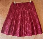 Prachtige rok, midi rok, grote maat, maat 50, donkerrood, Verzenden, Maat 46/48 (XL) of groter, Zo goed als nieuw, Handgemaakt