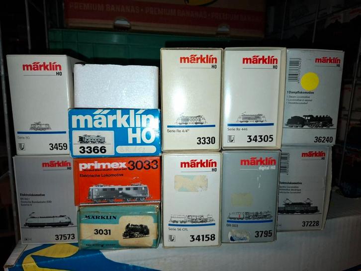 Div lege marklin lok dozen, Hobby en Vrije tijd, Modeltreinen | H0, Gebruikt, Locomotief, Wisselstroom, Märklin, Ophalen of Verzenden
