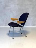 Kembo 302 fauteuil vintage WH Gispen design paars stof retro, Huis en Inrichting, Fauteuils, Metaal, Minder dan 75 cm, Gebruikt