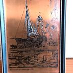 Ets, Bomenschuit, Katwijk, koper., Antiek en Kunst, Ophalen of Verzenden