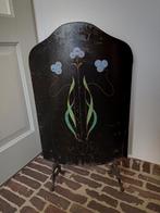 antiek haard/vonkenscherm Jugendstil metaal, Ophalen, Gebruikt, Vrijstaande haard, Houthaard